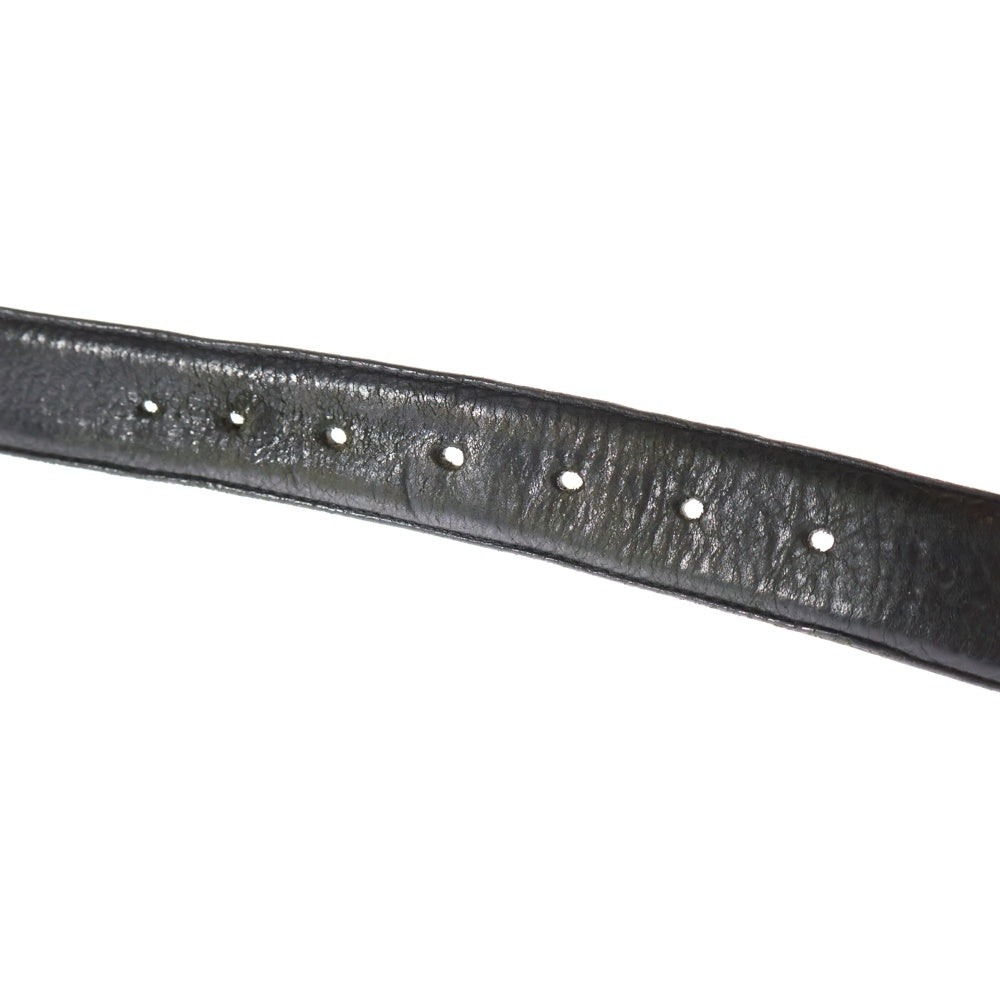 CHROME HEARTS(クロムハーツ) レザー ベルト ストラップ ブラック