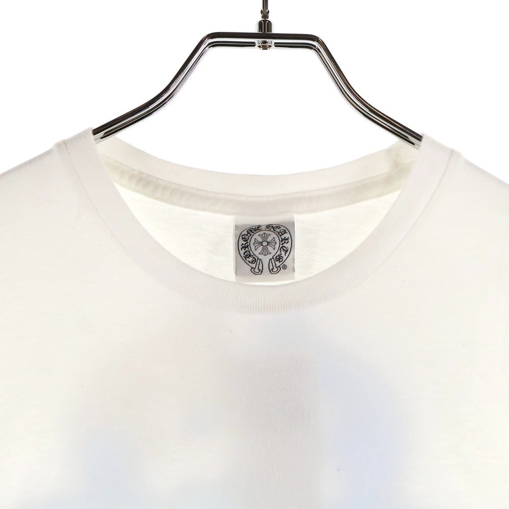 CHROME HEARTS(クロムハーツ) 10TH anniversary AOYAMA DAGGER S/S TEE 10周年限定 バックダガー ロゴプリント 半袖Tシャツ カットソー ホワイト