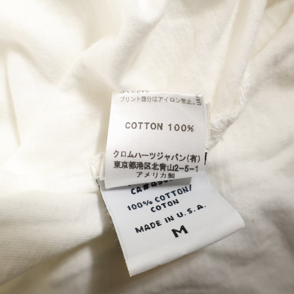 CHROME HEARTS(クロムハーツ) 10TH anniversary AOYAMA DAGGER S/S TEE 10周年限定 バックダガー ロゴプリント 半袖Tシャツ カットソー ホワイト