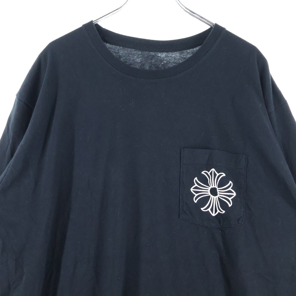 CHROME HEARTS(クロムハーツ) CH T-SHIRT CHプラス ロゴパックプリント 長袖Tシャツ ロンT ブラック