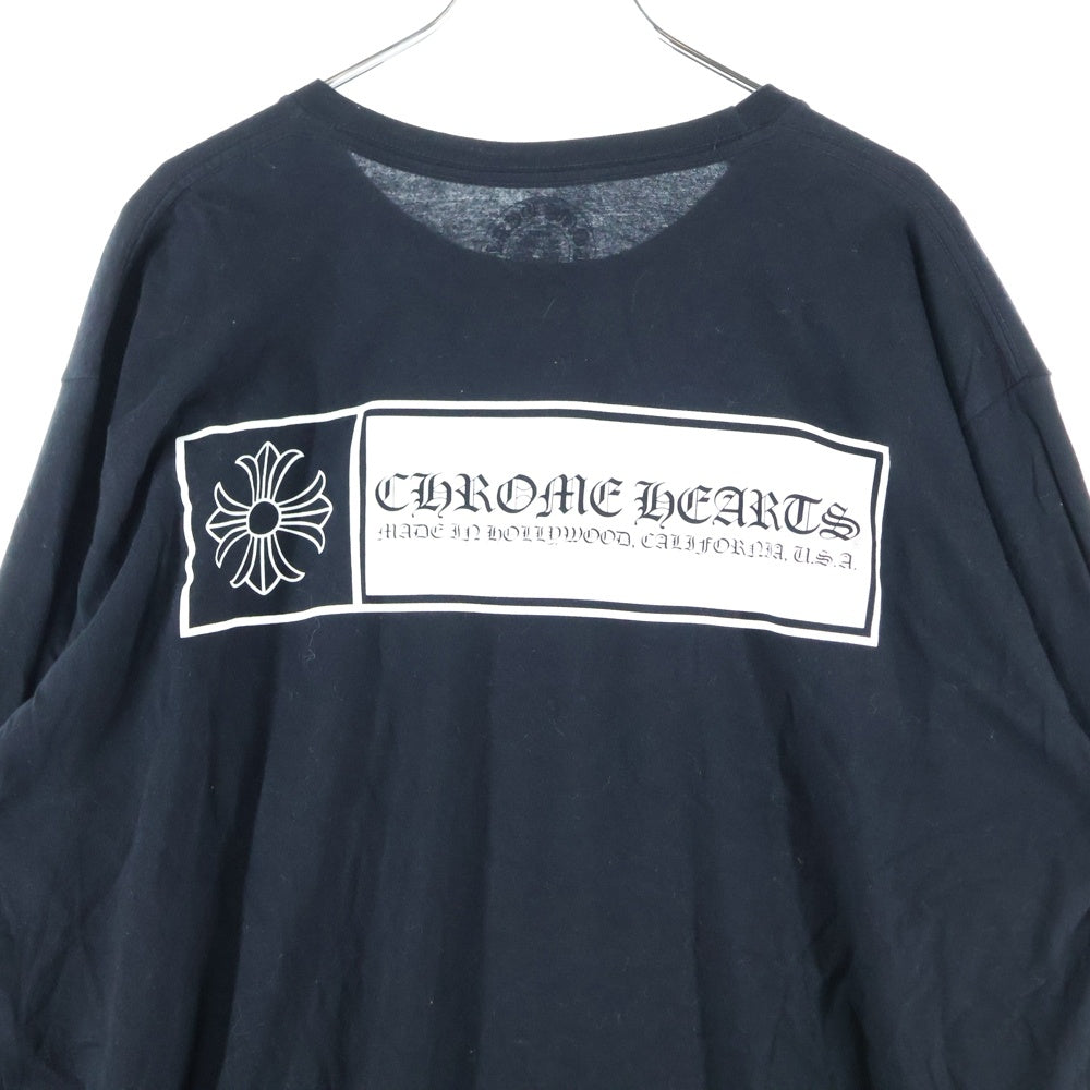 CHROME HEARTS(クロムハーツ) CH T-SHIRT CHプラス ロゴパックプリント 長袖Tシャツ ロンT ブラック