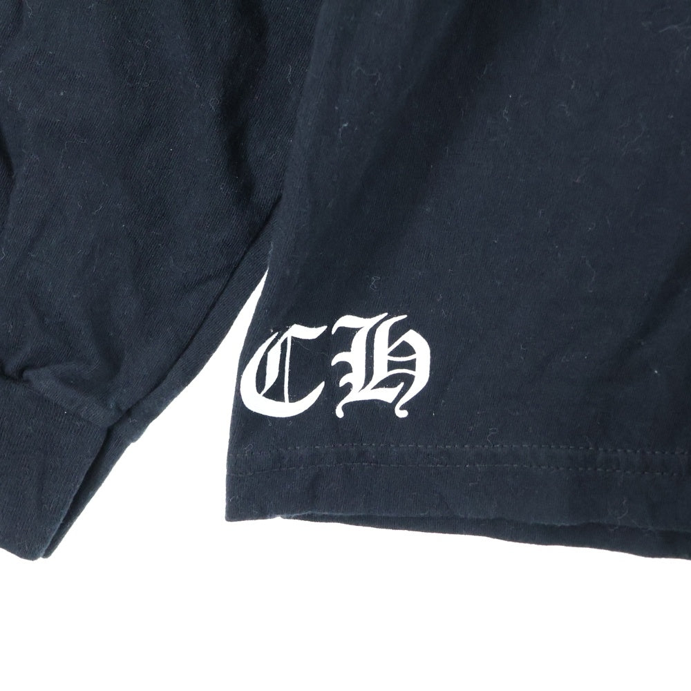 CHROME HEARTS(クロムハーツ) CH T-SHIRT CHプラス ロゴパックプリント 長袖Tシャツ ロンT ブラック