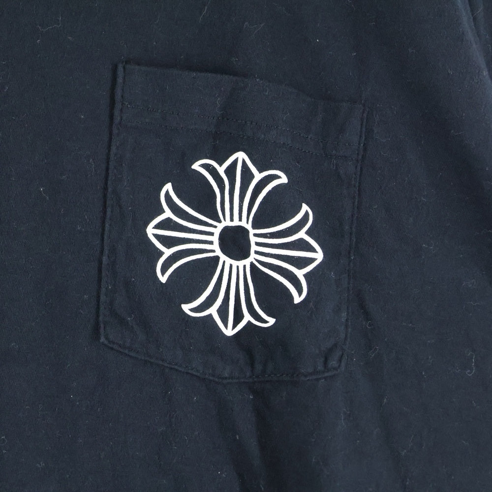 CHROME HEARTS(クロムハーツ) CH T-SHIRT CHプラス ロゴパックプリント 長袖Tシャツ ロンT ブラック