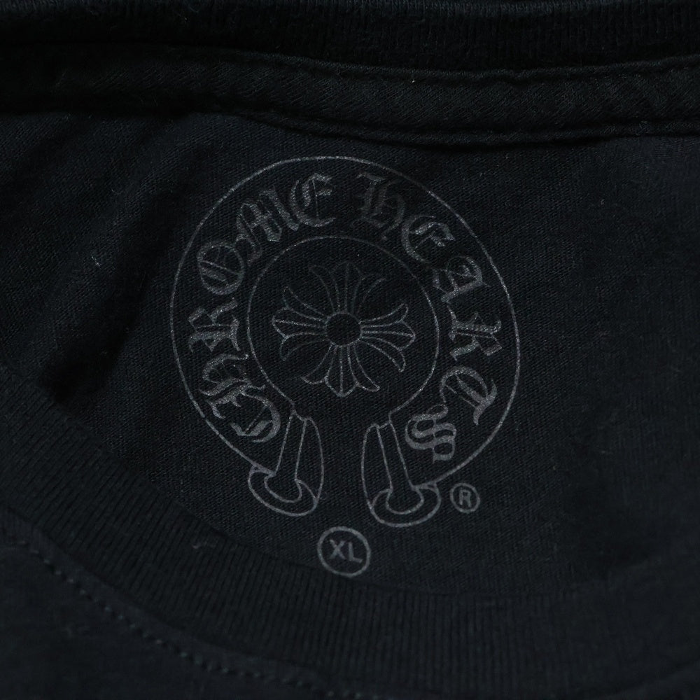 CHROME HEARTS(クロムハーツ) CH T-SHIRT CHプラス ロゴパックプリント 長袖Tシャツ ロンT ブラック
