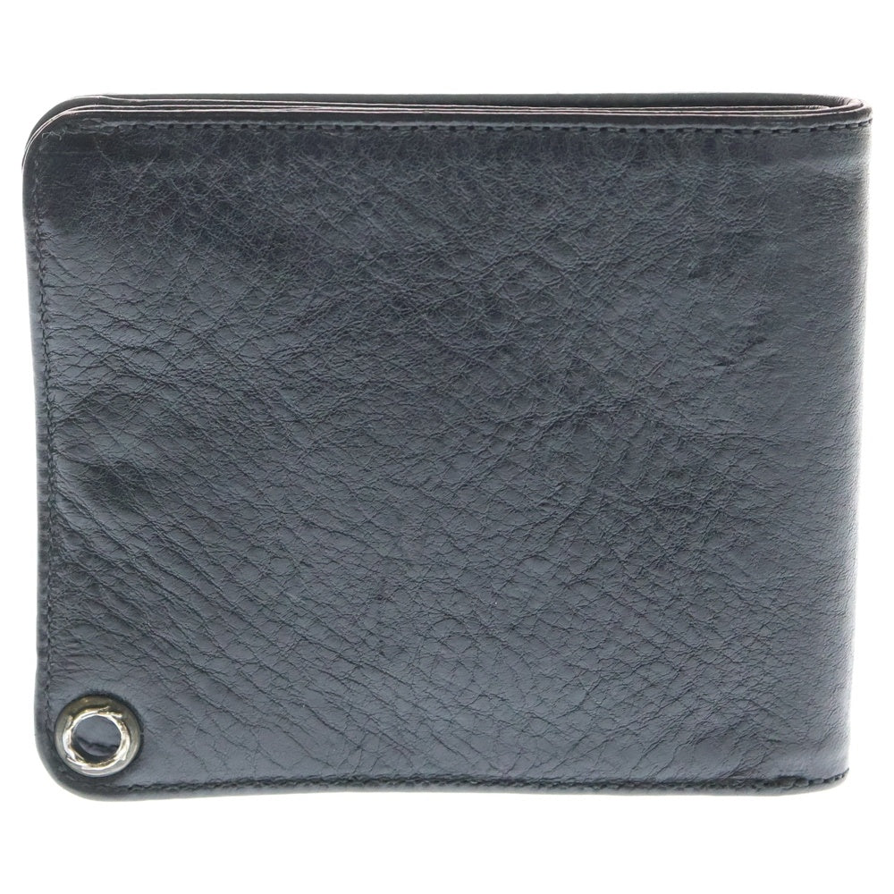 CHROME HEARTS(クロムハーツ) 1SNAP 1スナップ クロス ボールボタン レザーウォレット 財布 ブラック BCA361