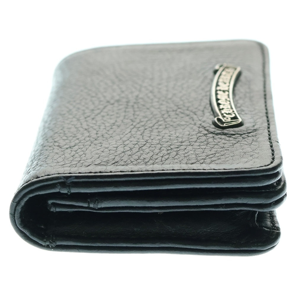 CHROME HEARTS(クロムハーツ) CRD CSE3PKTWDV1 アーチロゴプレート3ポケットレザーカードケース ブラック