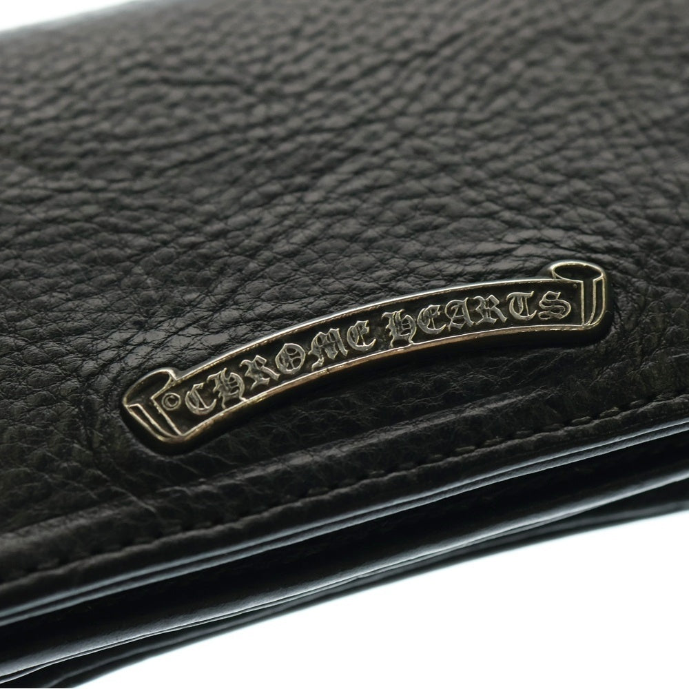CHROME HEARTS(クロムハーツ) CRD CSE3PKTWDV1 アーチロゴプレート3ポケットレザーカードケース ブラック