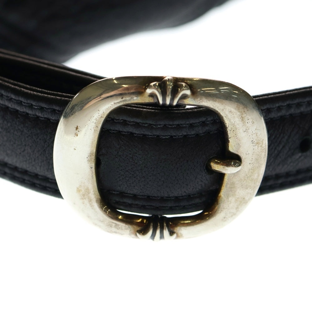 CHROME HEARTS(クロムハーツ) LELO レロ フレアニー ガンスリンガーバックル レザーショルダーバッグ ブラック