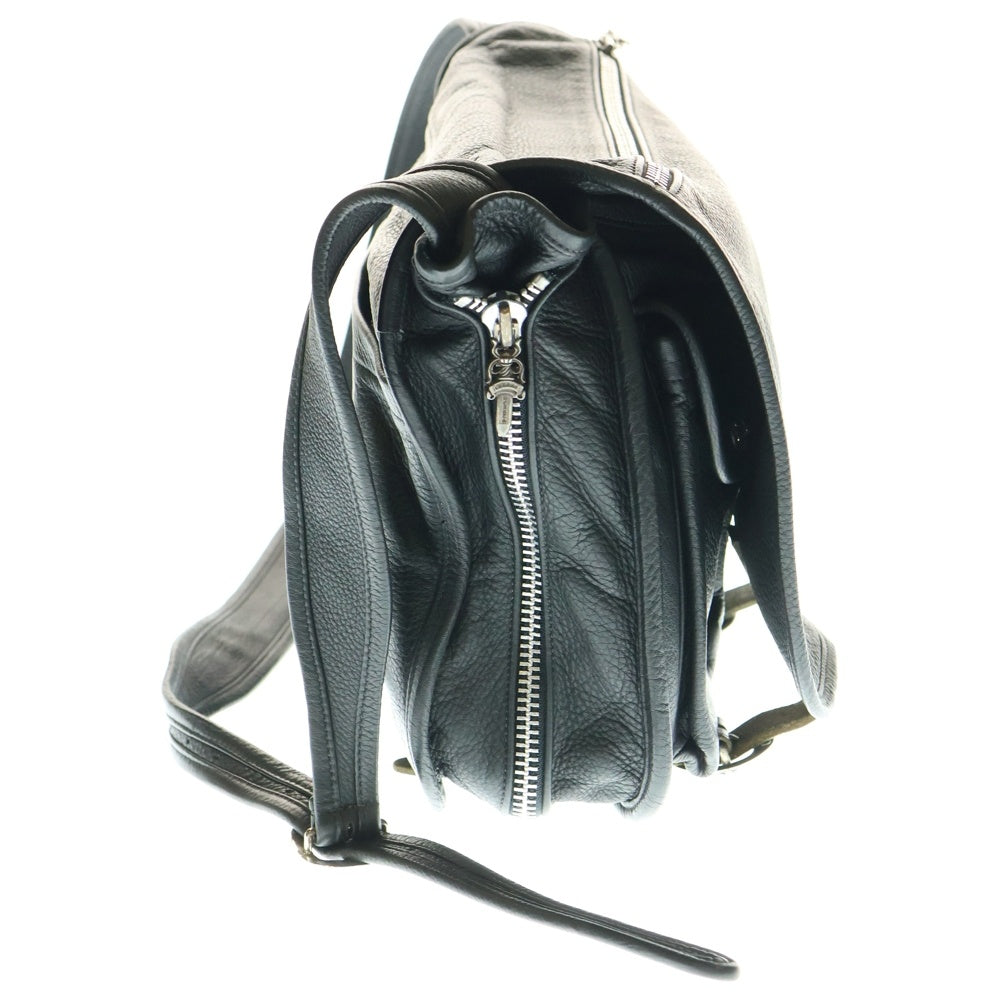 CHROME HEARTS(クロムハーツ) SOFT SHOULDER ソフト ショルダーバッグ メッセンジャーバッグ ブラック/シルバー