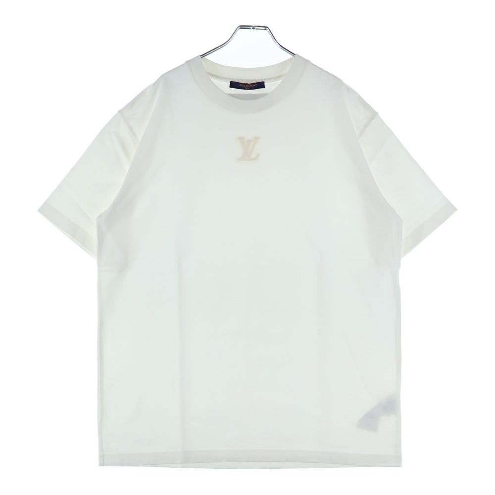 LOUIS VUITTON(ルイヴィトン) 23SS LVエンボスロゴ コットン クルーネック 半袖Tシャツ カットソー ホワイト RM231Q DT3 HNY55W