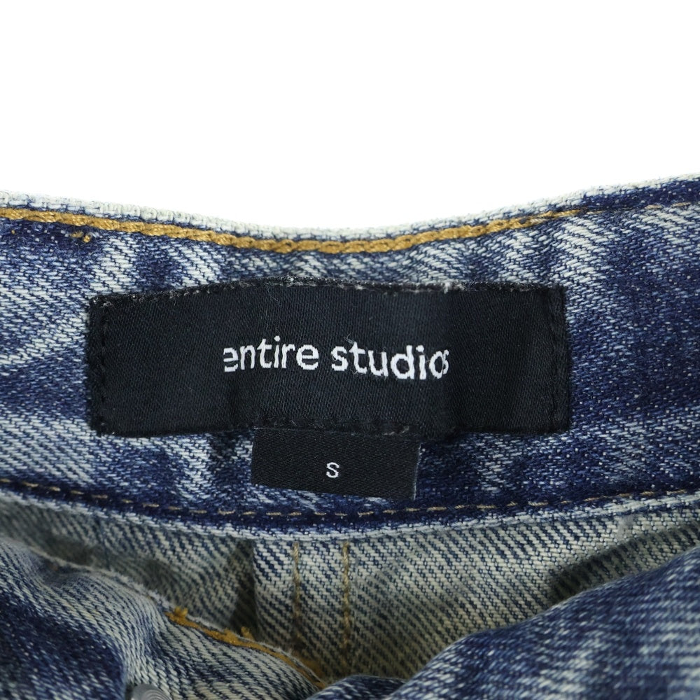 entire studios(エンタイア スタジオ) DEM JEANS SURFACE WAVE ワイド デニムパンツ インディゴ ES2318SW