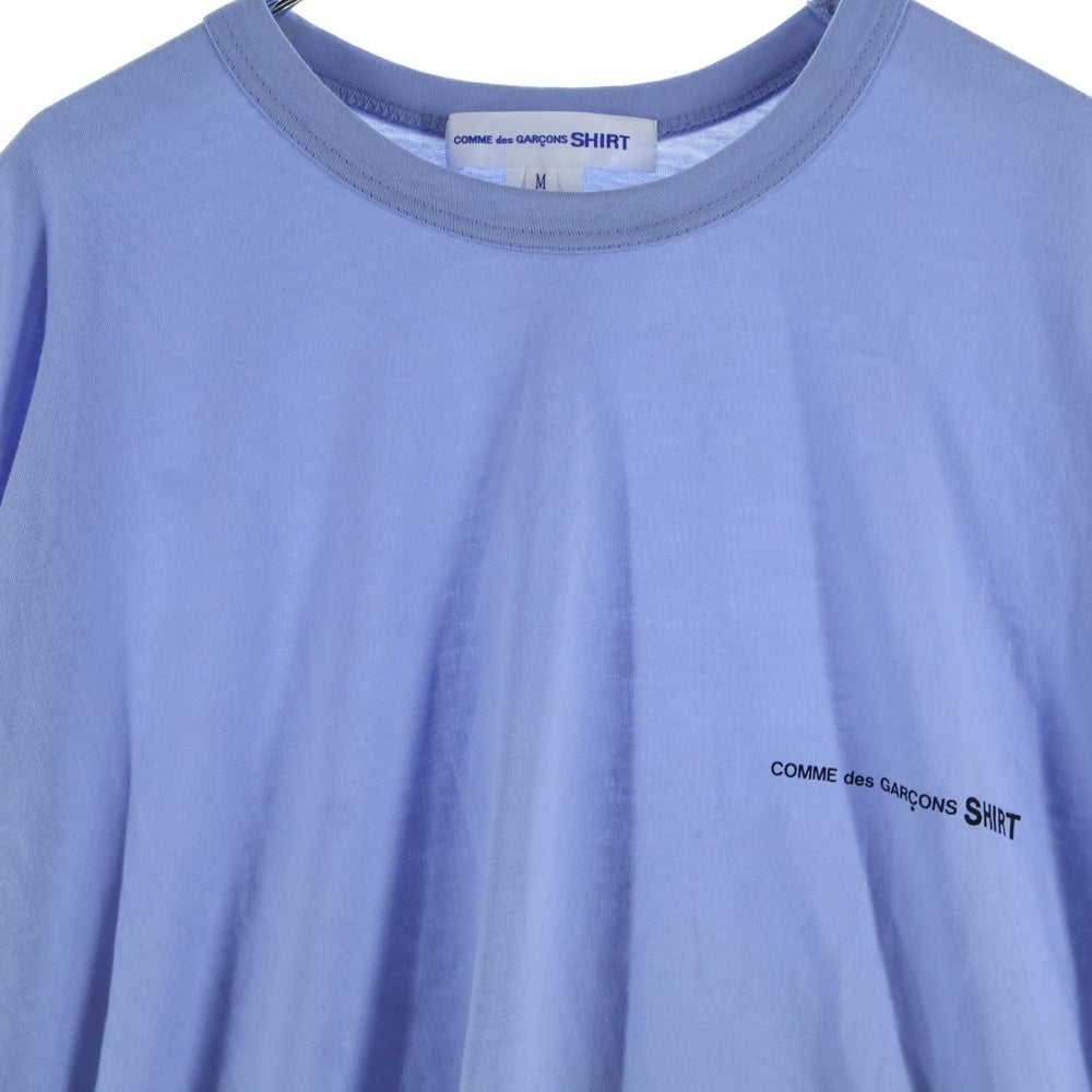 COMME des GARCONS HOMME(コムデギャルソンオム) 25SS Cotton Jersey Plain CDG SHIRT Black Logo at Front S S TEE ロゴプリント 半袖Tシャツ パープル FO-T023
