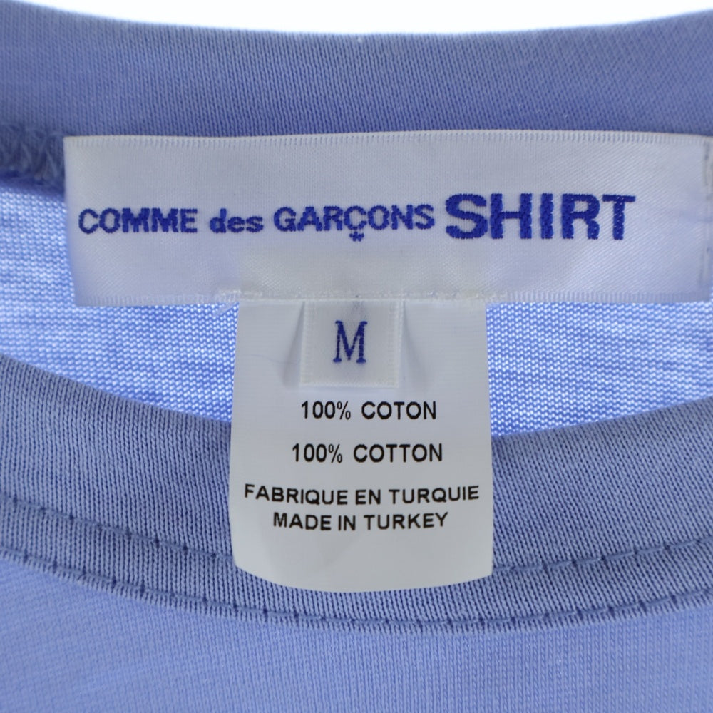 COMME des GARCONS HOMME(コムデギャルソンオム) 25SS Cotton Jersey Plain CDG SHIRT Black Logo at Front S S TEE ロゴプリント 半袖Tシャツ パープル FO-T023