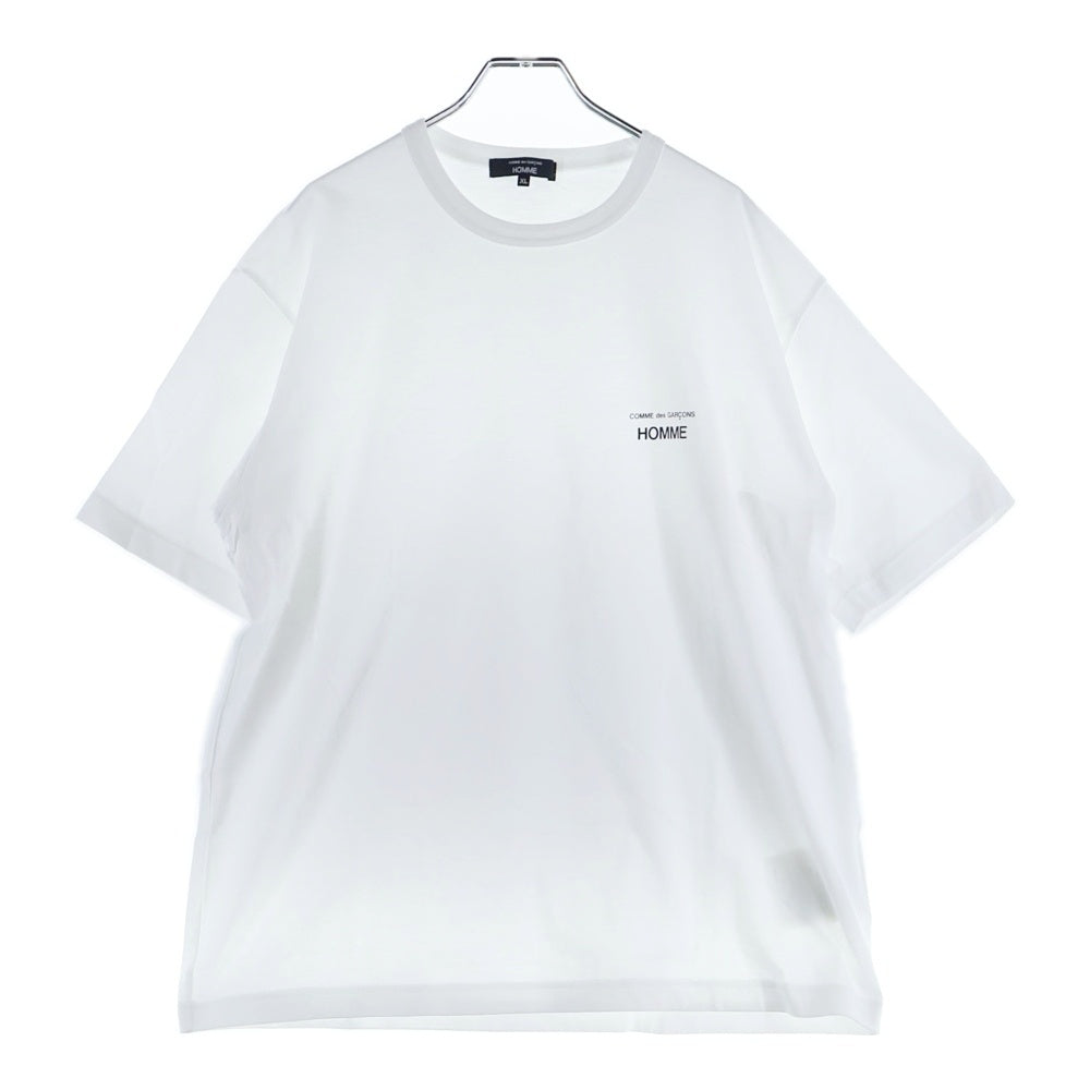 COMME des GARCONS HOMME(コムデギャルソンオム) Cotton Jersey Garment Print Tee ロゴプリント 半袖Tシャツ ホワイト HO-T101