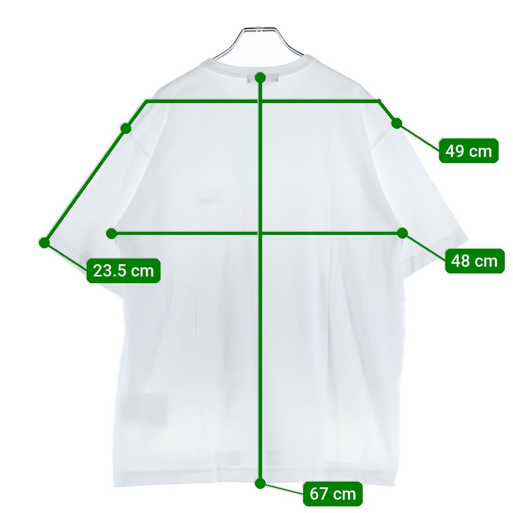 COMME des GARCONS HOMME(コムデギャルソンオム) Cotton Jersey Garment Print Tee ロゴプリント 半袖Tシャツ ホワイト HO-T101