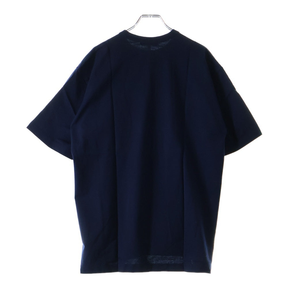 COMME des GARCONS HOMME(コムデギャルソンオム) Cotton Jersey Garment Print Tee ロゴプリント 半袖Tシャツ ネイビー HO-T101