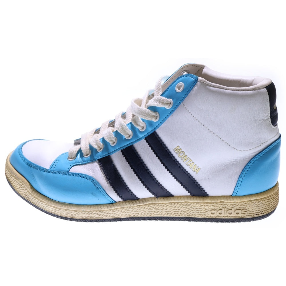 adidas(アディダス) MTN HI SF MONTANA モンタナ サイドライン ハイカットスニーカー ホワイト/ブルー US10.5/28.5cm 465807