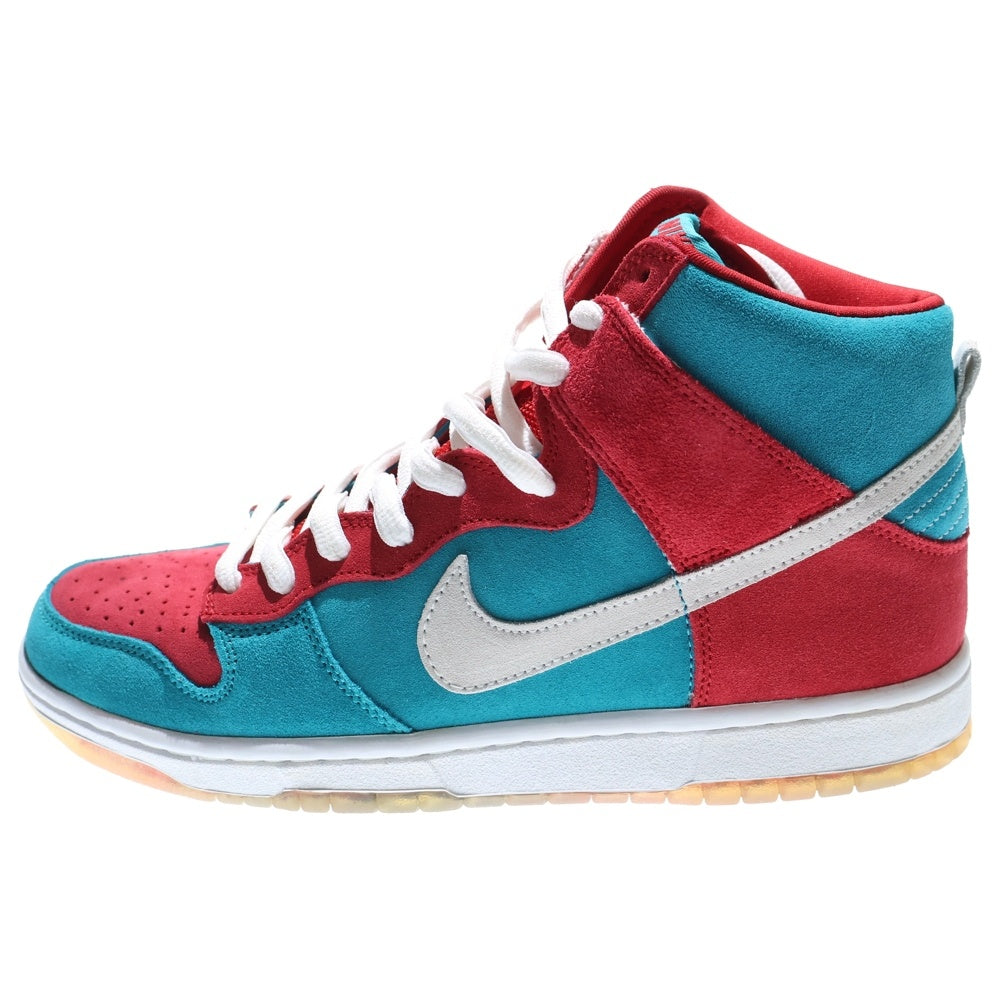 NIKE SB(ナイキエスビー) 【観賞用2009年製】DUNK HIGH PREMIUM BLOODY GUMS ダンク ブラッディ ガムズ ハイカットスニーカー レッド/ブルー US10/28cm 313171-611