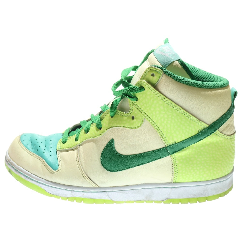 NIKE(ナイキ) 【観賞用2006年製】DUNK HIGH PREMIUM GLOW IN THE DARK 2 ダンク プレミアム グロウインザダーク2 ハイカットスニーカー グリーン US10/28cm 312786-131