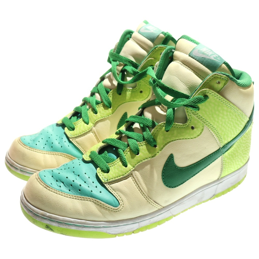 NIKE(ナイキ) 【観賞用2006年製】DUNK HIGH PREMIUM GLOW IN THE DARK 2 ダンク プレミアム グロウインザダーク2 ハイカットスニーカー グリーン US10/28cm 312786-131