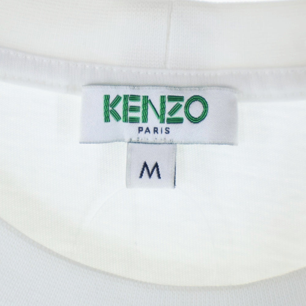 KENZO(ケンゾー) タイガーロゴプリント クルーネック半袖Tシャツ カットソー ホワイト F955TS0504YA