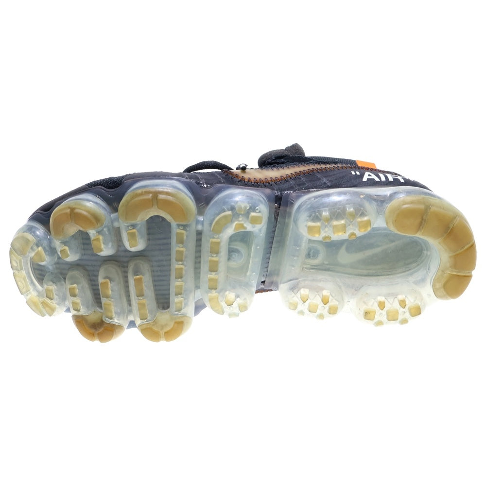NIKE(ナイキ) ×OFF-WHITE AIR VAPORMAX FLYKNIT オフホワイト エア ヴェイパーマックス フライニット ローカットスニーカー ブラック US8/26cm AA3831-002