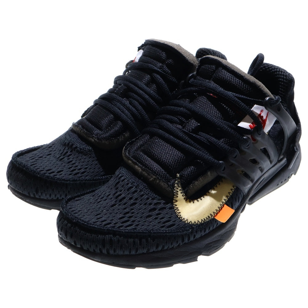 NIKE(ナイキ) ×OFF-WHITE AIR PRESTO オフホワイト エアプレスト ローカットスニーカー ブラック US9/27cm AA3830-002