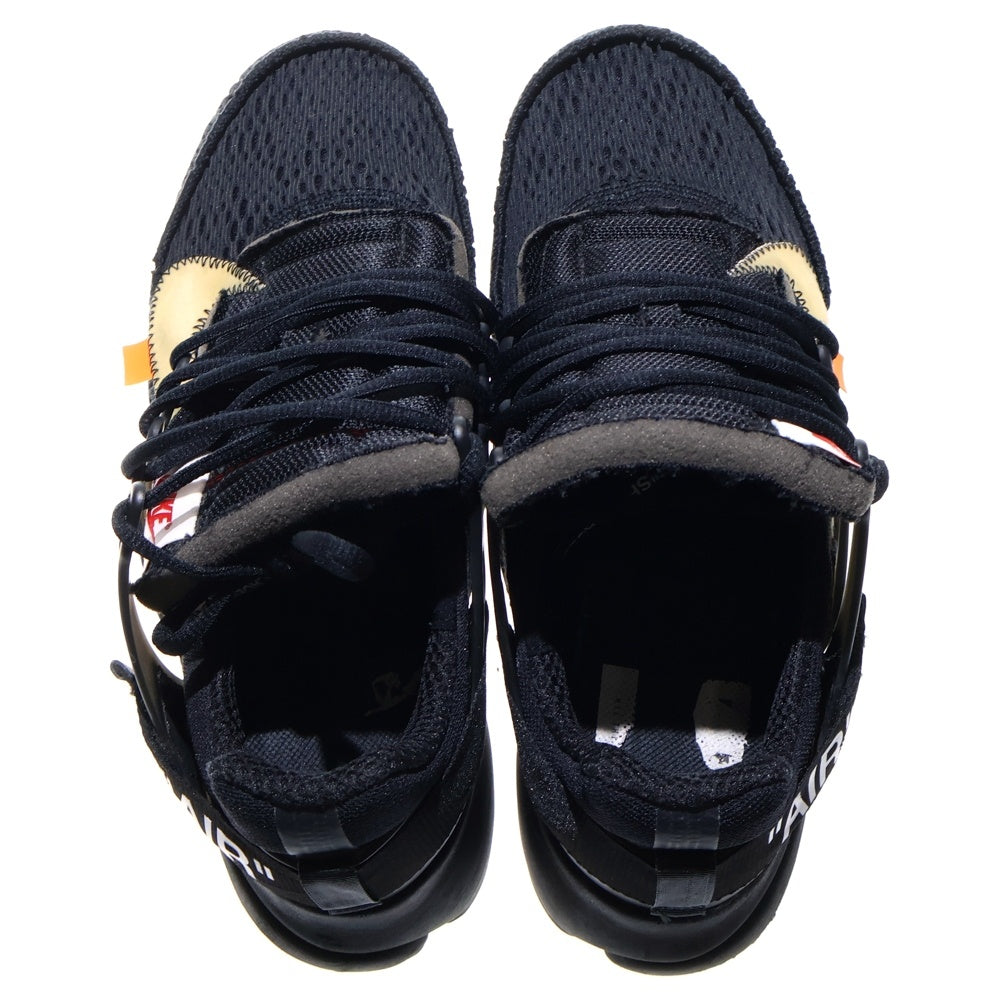 NIKE(ナイキ) ×OFF-WHITE AIR PRESTO オフホワイト エアプレスト ローカットスニーカー ブラック US9/27cm AA3830-002