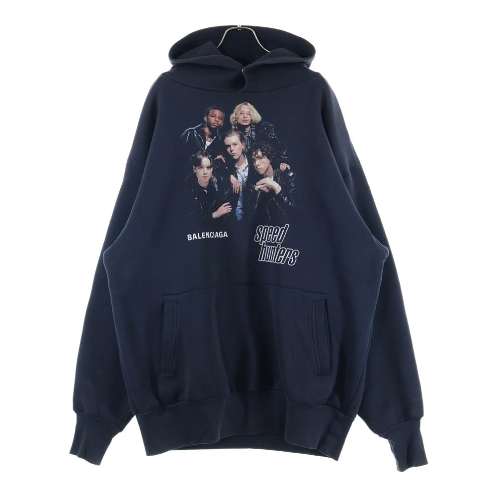 BALENCIAGA(バレンシアガ) 19AW Speed Hunters Hoodie スピードハンターズ プルオーバースウェットパーカー フーディー ブラック 541873 TCV37