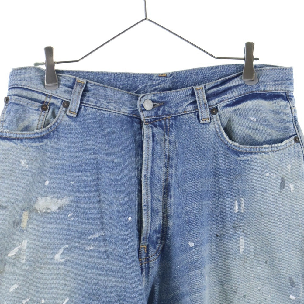 Acne Studios(アクネ ストゥディオズ) 2023M FN Trafalgar ダメージ加工 スーパーバギーデニムパンツ ジーンズ インディゴ B00343-