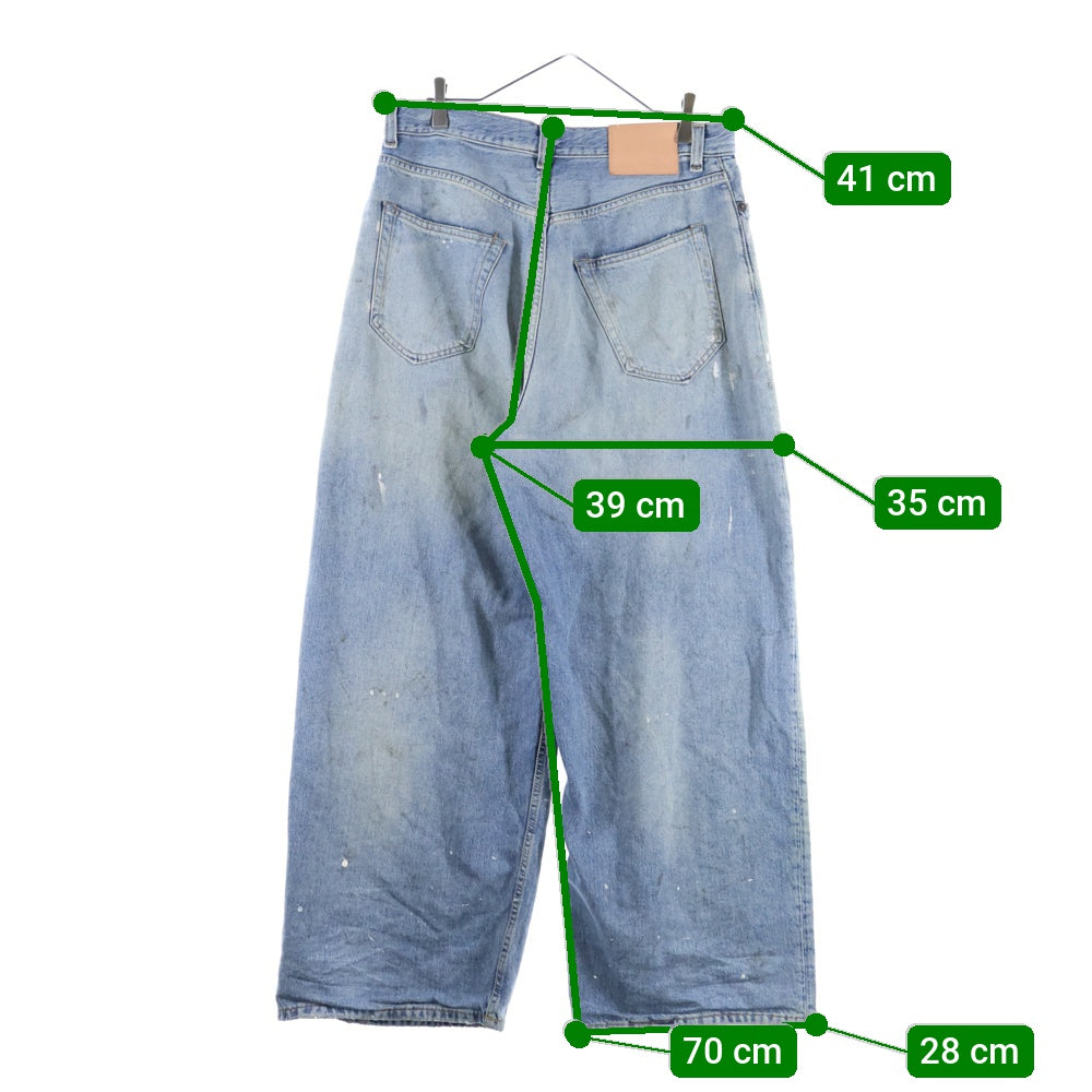 Acne Studios(アクネ ストゥディオズ) 2023M FN Trafalgar ダメージ加工 スーパーバギーデニムパンツ ジーンズ インディゴ B00343-