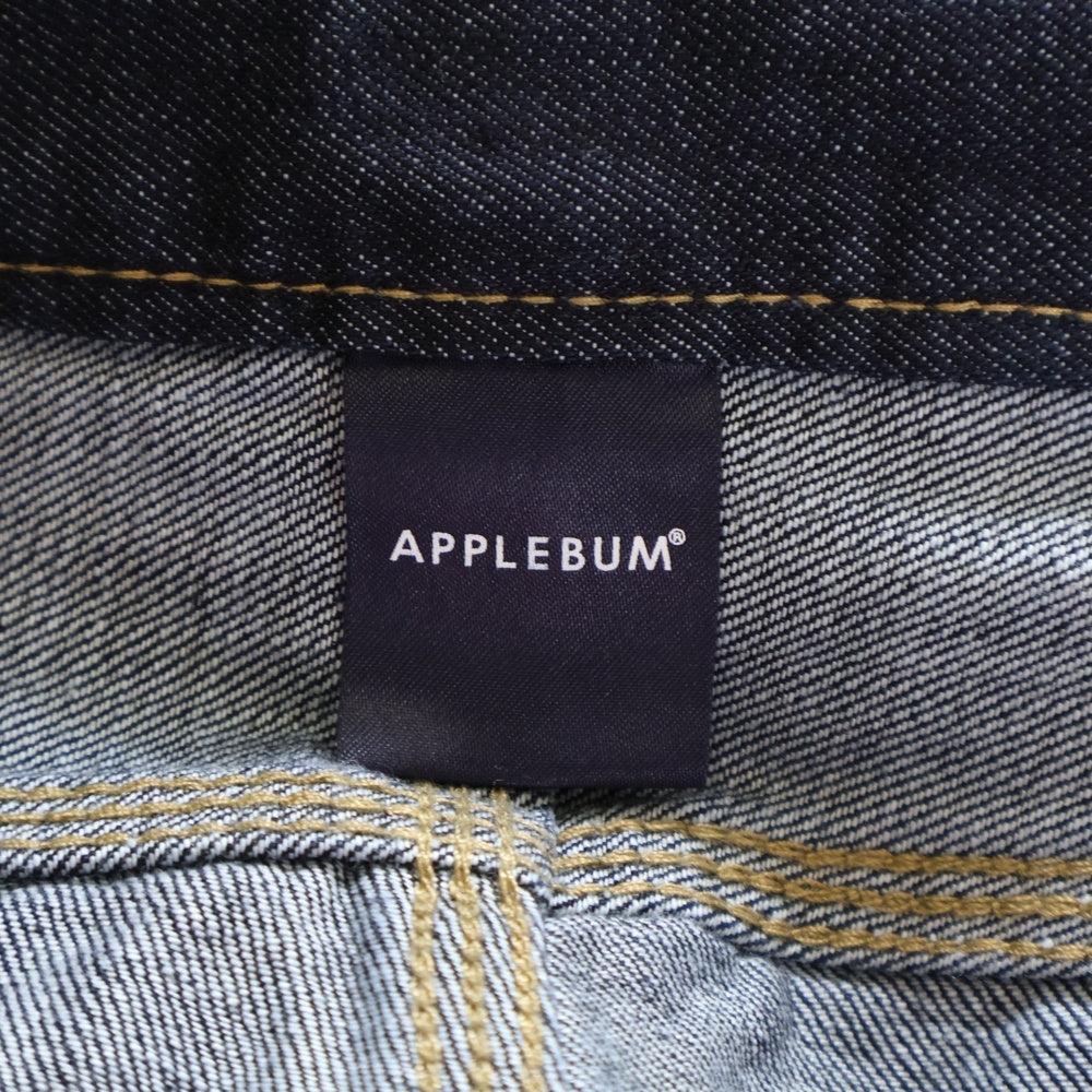 APPLEBUM(アップルバム) ストレート デニムパンツ ジーンズ インディゴ