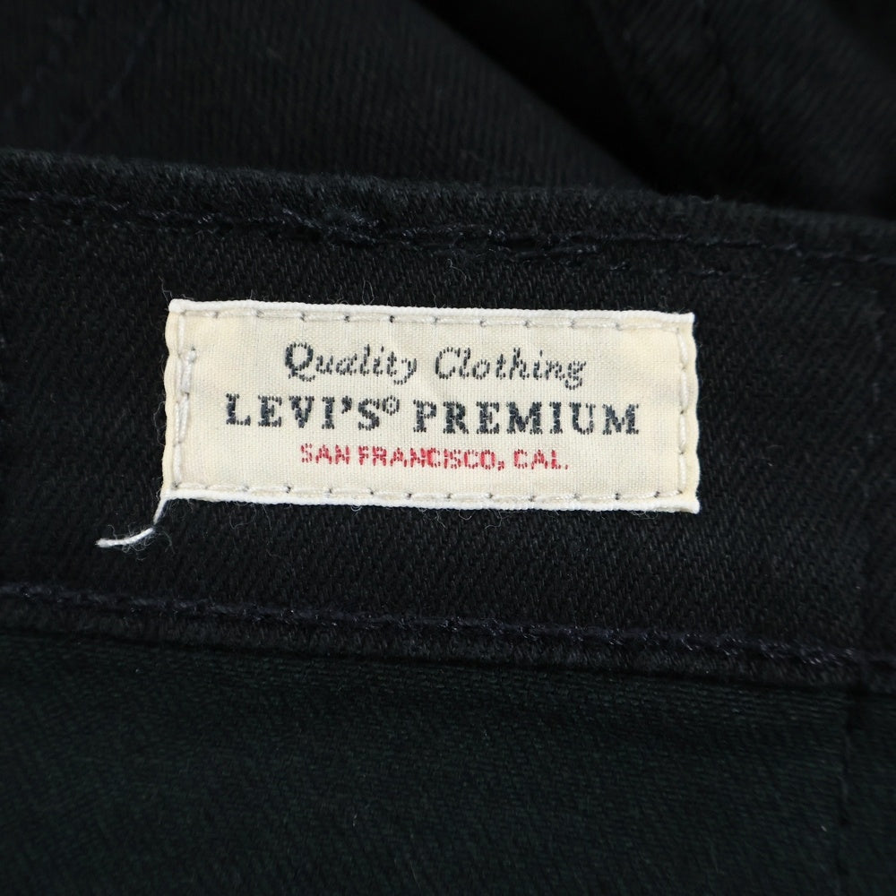 Levi's(リーバイス) ウォッシュ加工 ストレート デニムパンツ ブラック ジーンズ ブラック S40196