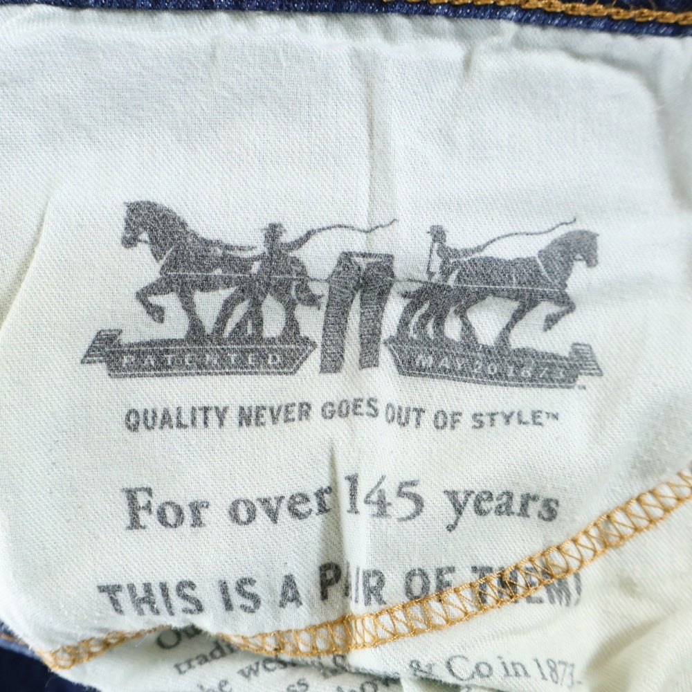 Levi's(リーバイス) ウォッシュ加工 ストレート デニムパンツ ブ ジーンズ インディゴ S40196