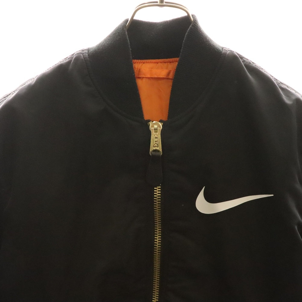 ALPHA INDUSTRIES(アルファ インダストリーズ) ×NIKE ナイキ MA-1 フライトジャケット ブラック PON000461