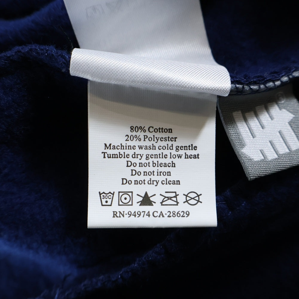 UNDEFEATED(アンディフィーテッド) コットン バックプリント ボタンダウン スタジアム ジャケット ブルゾン ブルー 315069