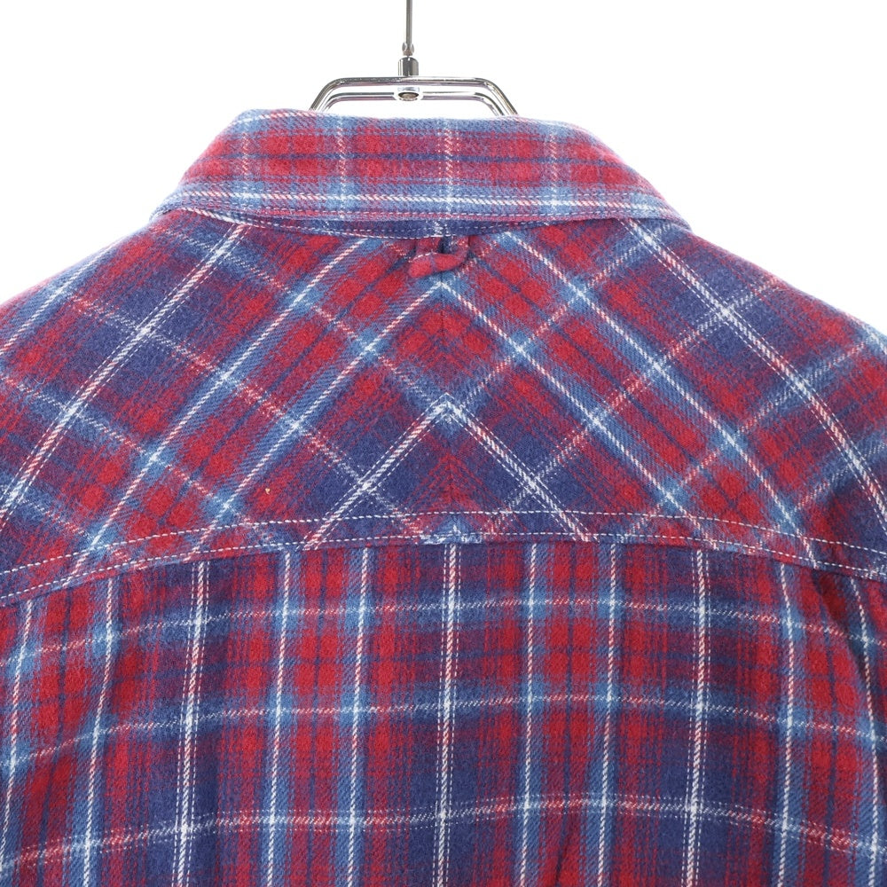 NEIGHBORHOOD(ネイバーフッド) コットン チェック 長袖シャツ レッド/ブルー 101SHNH-SHM01