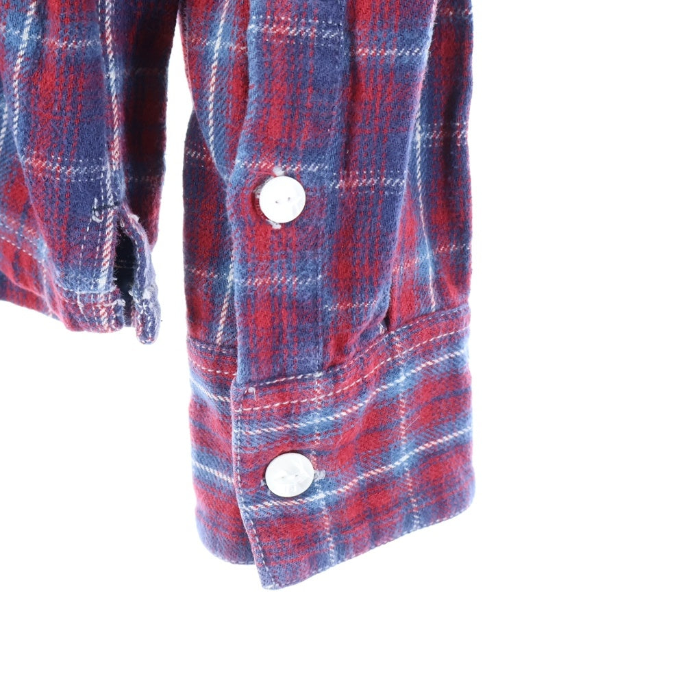 NEIGHBORHOOD(ネイバーフッド) コットン チェック 長袖シャツ レッド/ブルー 101SHNH-SHM01