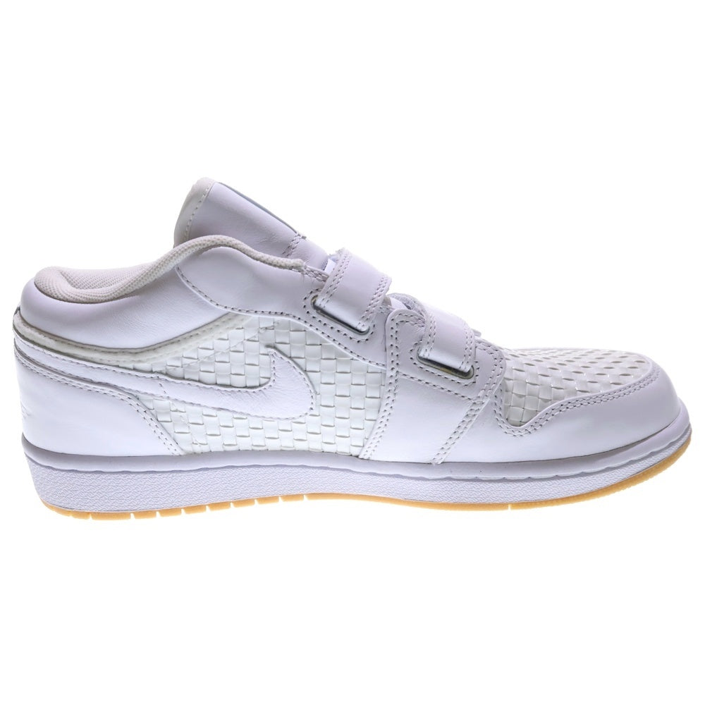 NIKE(ナイキ) AIR JORDAN 1 VELCRO PREMR LOW WOVEN エアジョーダン 1 ベルクロ プレミアム ウーブン ローカットスニーカー ホワイト US9/27cm 344521-101