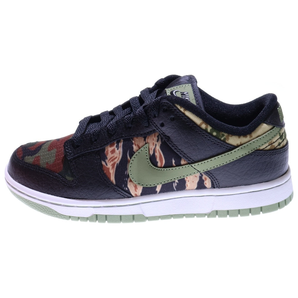 NIKE(ナイキ) DUNK LOW SE BLACK MULTI CAMO ダンク マルチ カモ ローカットスニーカー レディース ブラック/カーキ US6/24cm DH0957-001