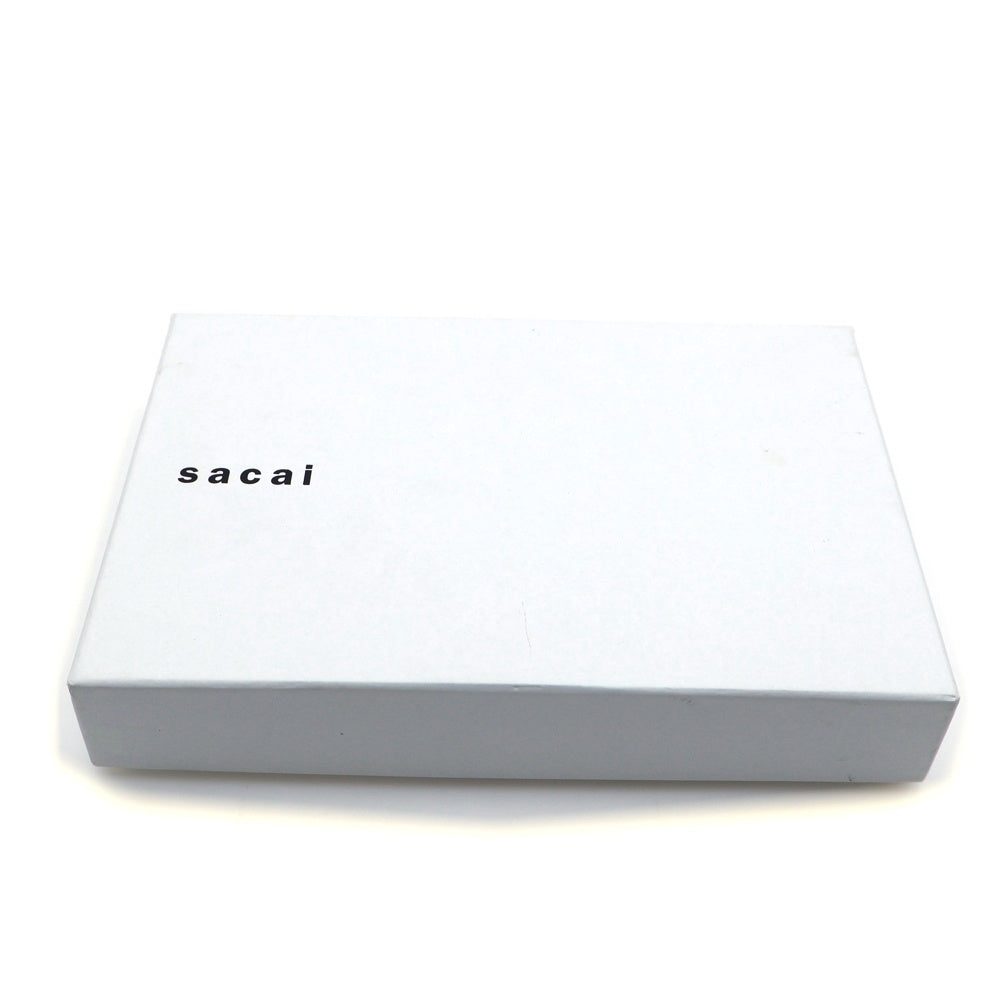 Sacai(サカイ) ×PORTER Trifold Wallet ポーター ストラップ付き ナイロン 三つ折り財布 ウォレット ブラック 2110600188