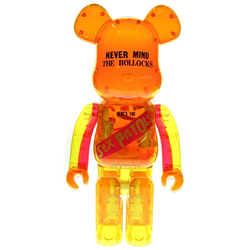 MEDICOM TOY(メディコムトイ) BE@RBRICK Sex Pistols Clear Ver.1000% セックスピストルズ クリア ベアブリック フィギュア 人形 クリア/オレンジ