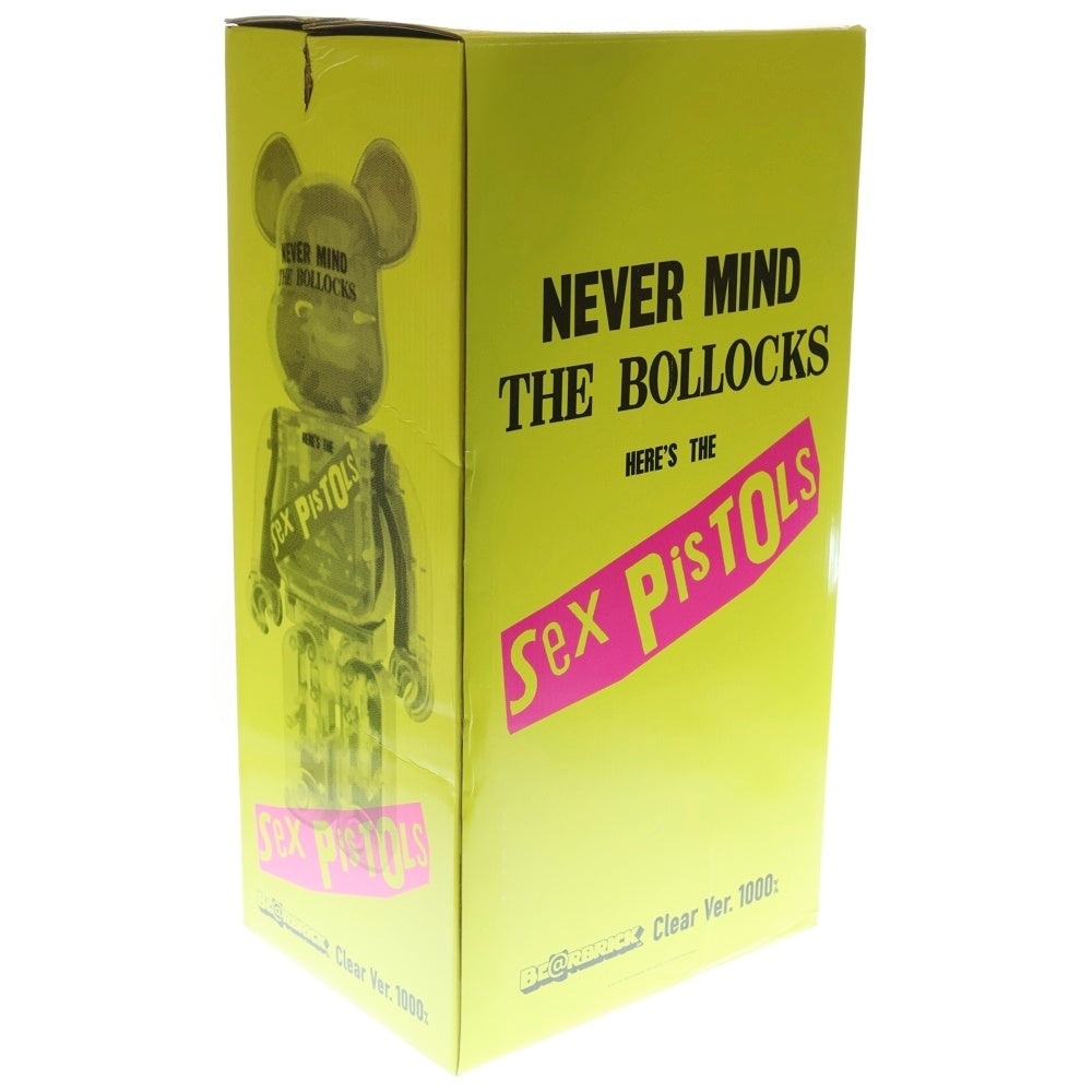 MEDICOM TOY(メディコムトイ) BE@RBRICK Sex Pistols Clear Ver.1000% セックスピストルズ クリア ベアブリック フィギュア 人形 クリア/オレンジ