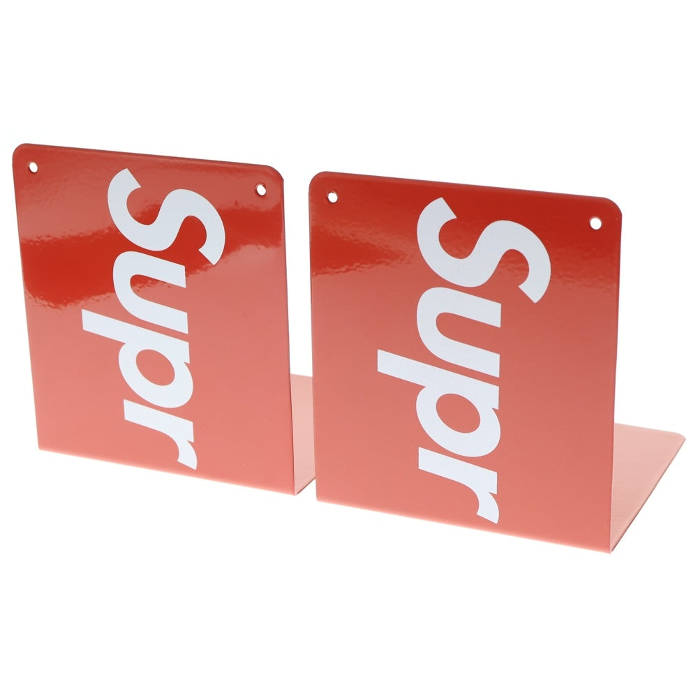 SUPREME(シュプリーム) 17AW Bookends set of 2 ブックエンド 本立て 2個セット レッド/ホワイト
