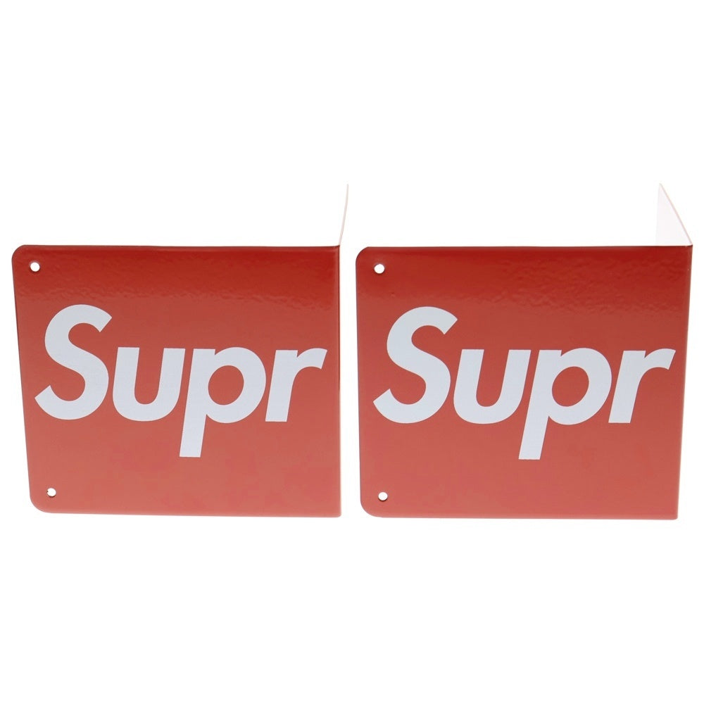 SUPREME(シュプリーム) 17AW Bookends set of 2 ブックエンド 本立て 2個セット レッド/ホワイト