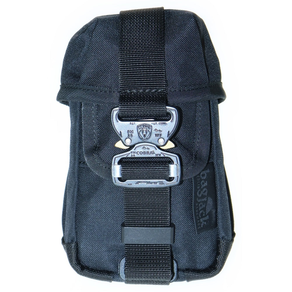 BAGJACK(バッグジャック) TCL HNTR POUCH XS コブラバックル ナイロン ポーチ ブラック
