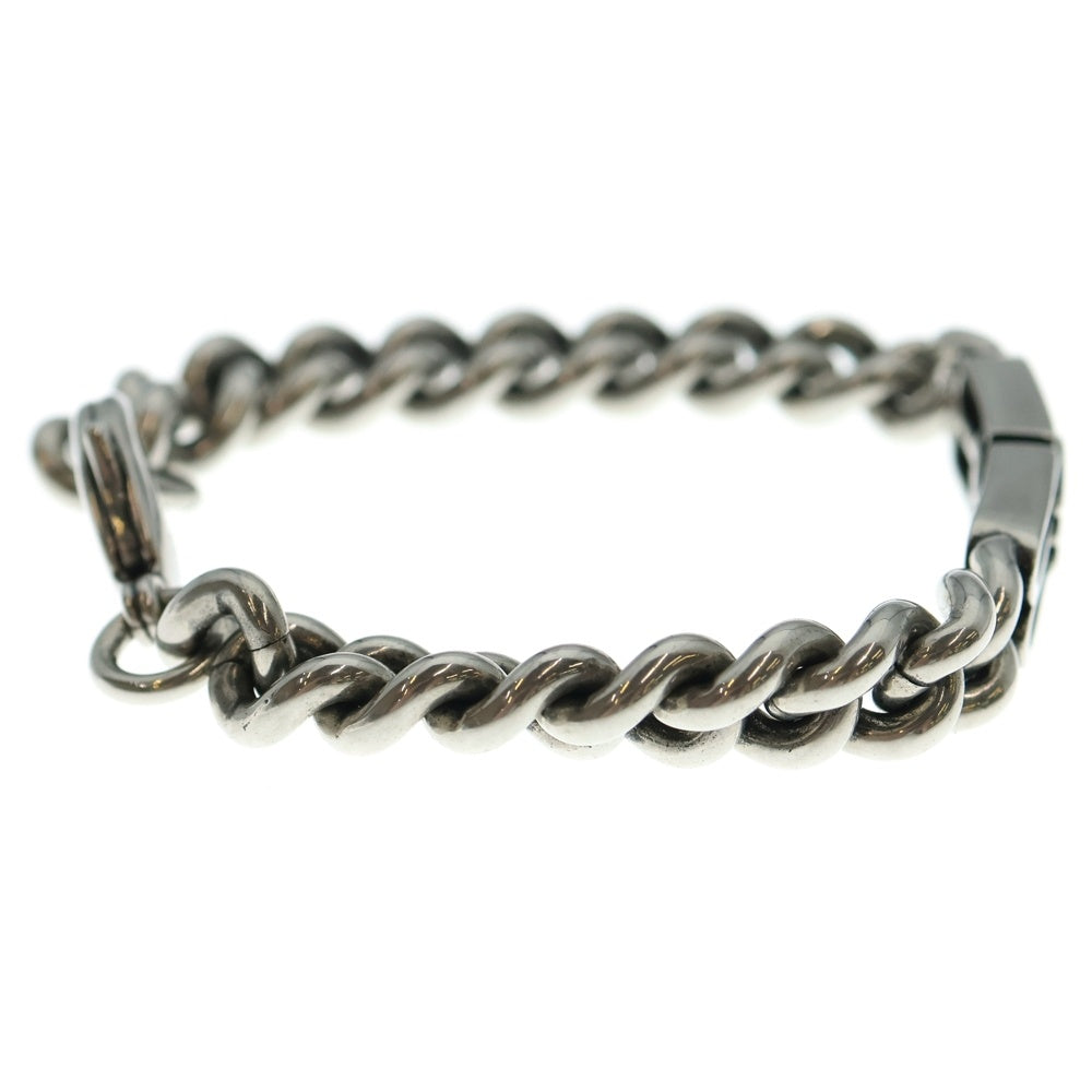 BALENCIAGA(バレンシアガ) BB Icon Gourmette-Chain Bracelet BBアイコン グルメット チェーンブレスレット シルバー 718493 TZ99I0911