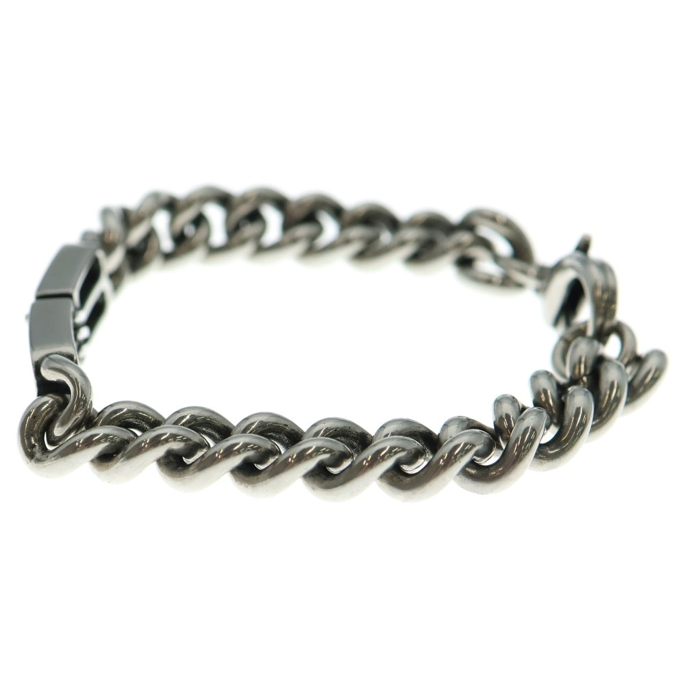 BALENCIAGA(バレンシアガ) BB Icon Gourmette-Chain Bracelet BBアイコン グルメット チェーンブレスレット シルバー 718493 TZ99I0911