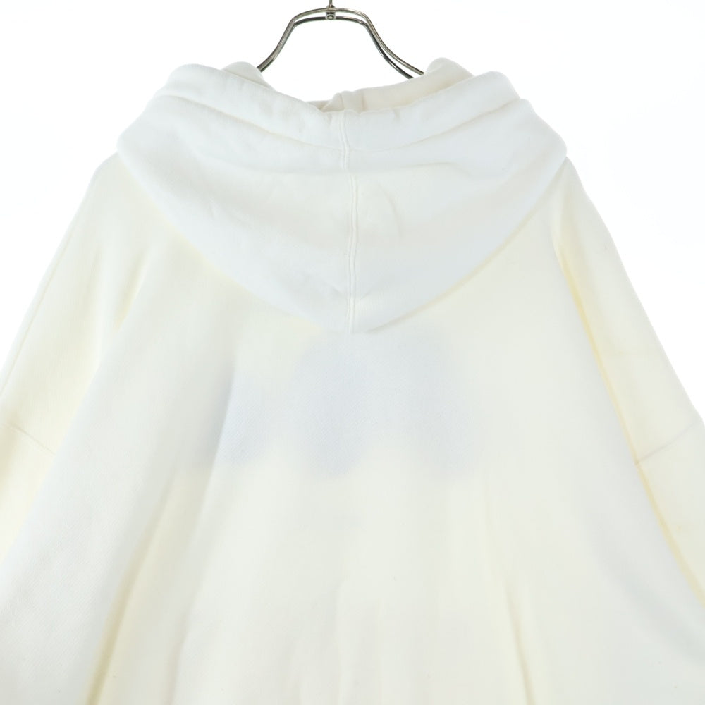 Palm Angels(パームエンジェルス) 21AW BEAR Hoodie ベア パイル スウェット プルオーバーパーカー アイボリー PMBB058C99FLE001