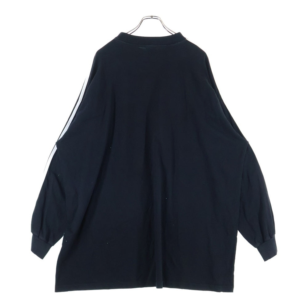 BALENCIAGA(バレンシアガ) 23SS ×adidasアディダス ロングスリーブ長袖 Tシャツ カットソー ブラック 728788 TNVA6